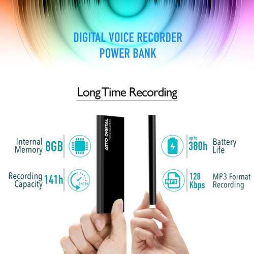 14 Day-PoweREC-Voice Activated Recorder