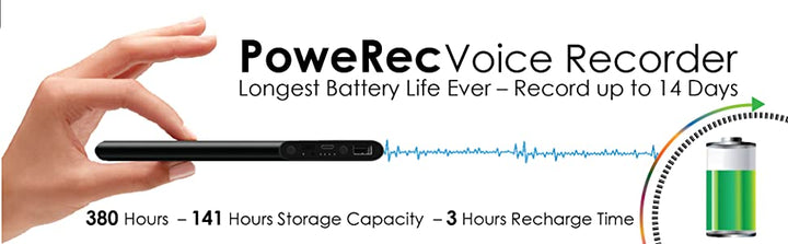 14 Day-PoweREC-Voice Activated Recorder